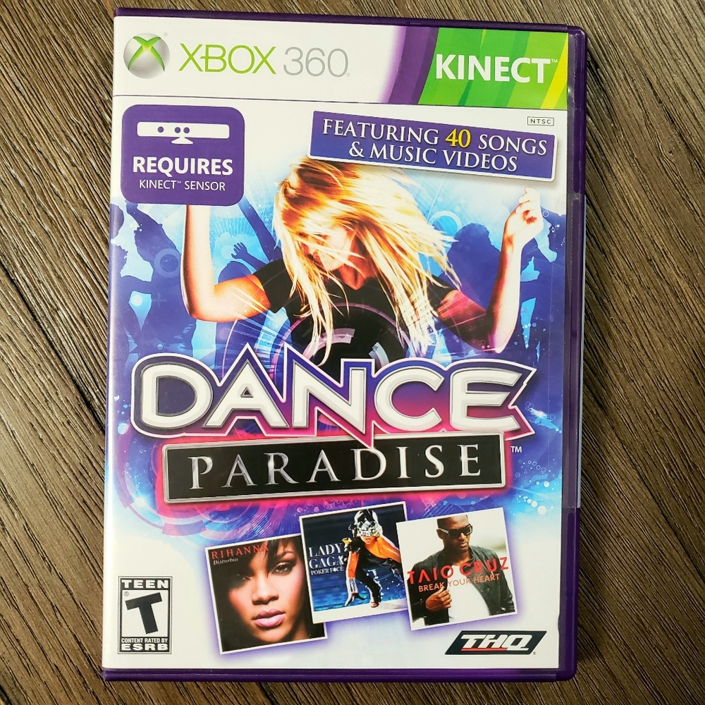 XBOX 360 Dance Paradise video game DVD